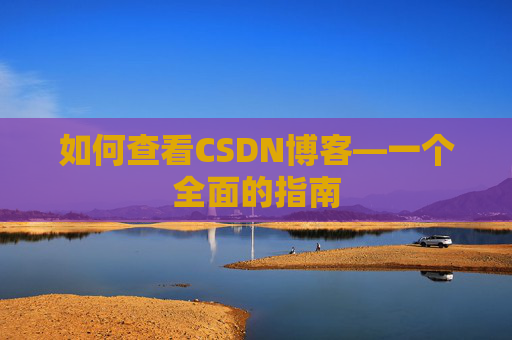 如何查看CSDN博客—一个全面的指南
